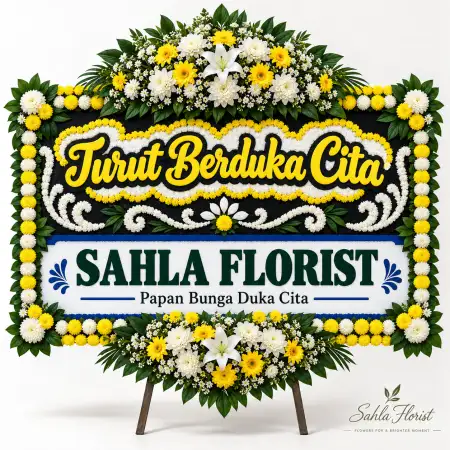 Papan Bunga Duka Kresek