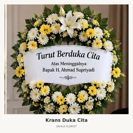 Krans Bunga Duka Kresek